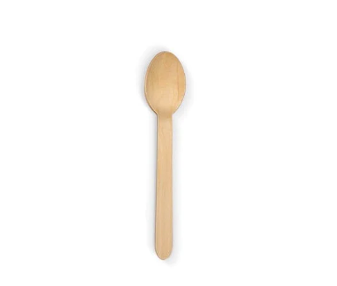 Wooden Dessert Spoon 1K image